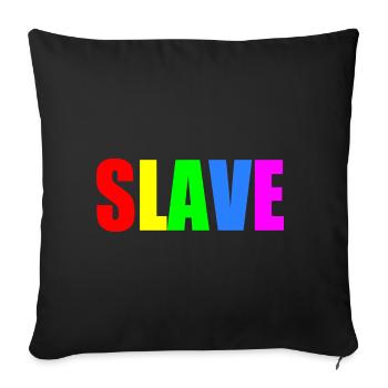 Slave - Housse de coussin décorative 45 x 45 cm - noir - Devant