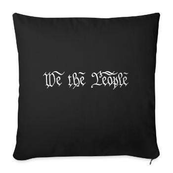 Patriot US Flag Constitution of the USA Needs To - Sofa pillowcase 17,3'' x 17,3'' (45 x 45 cm) - black - Front