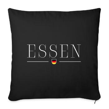 Essen, Germany Elegance Style Design T-Shirt - Sofa pillowcase 17,3'' x 17,3'' (45 x 45 cm) - black - Front