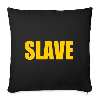 Slave - Housse de coussin décorative 45 x 45 cm - noir - Devant