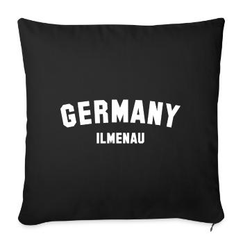 ILMENAU Germany - Sofakissenbezug 45 x 45 cm - Schwarz - Vorne