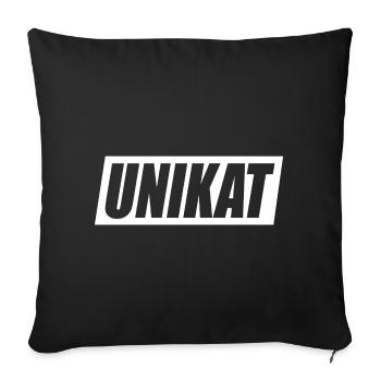 Unique Unique Individual Self-Worth Unique - Sofa pillowcase 17,3'' x 17,3'' (45 x 45 cm) - black - Front