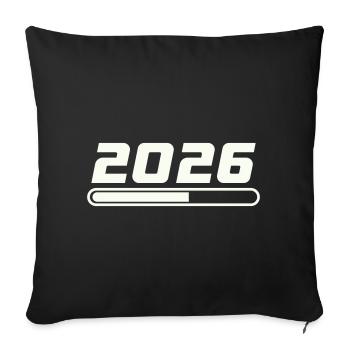 2026 - Housse de coussin décorative 45 x 45 cm - noir - Devant