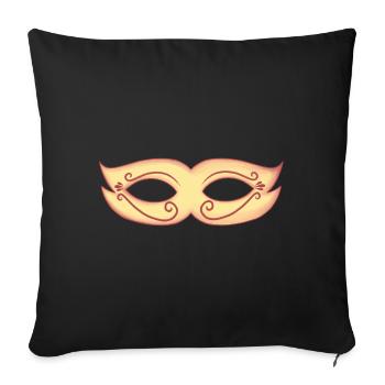 Golden Masks Aesthetics - Sofa pillowcase 17,3'' x 17,3'' (45 x 45 cm) - black - Front