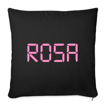 Pink – LCD - Sofakissenbezug 45 x 45 cm - Schwarz - Vorne