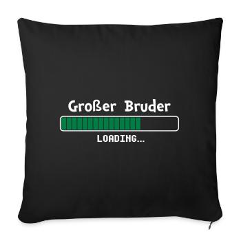 Big brother loading - Sofa pillowcase 17,3'' x 17,3'' (45 x 45 cm) - black - Front