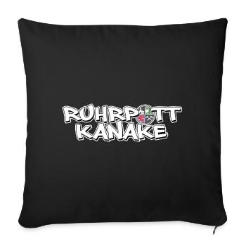 Gelsenkirchen Ruhrpott Kanake - Sofa pillowcase 17,3'' x 17,3'' (45 x 45 cm) - black - Front