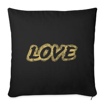 STELLA by Steffi Love Spray - Sofakissenbezug 45 x 45 cm - Schwarz - Vorne