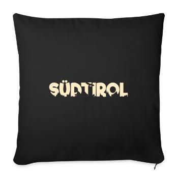 südtirol schriftzug - Sofakissenbezug 45 x 45 cm - Schwarz - Vorne