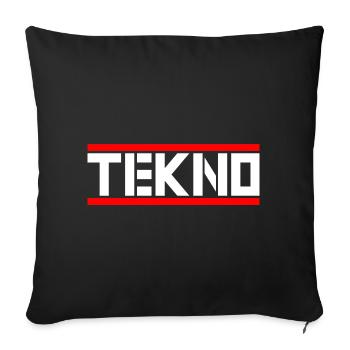 Tekno - Sofa pillowcase 17,3'' x 17,3'' (45 x 45 cm) - black - Front