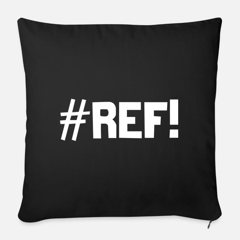 #REF ! - Housse de coussin décorative 45 x 45 cm - noir