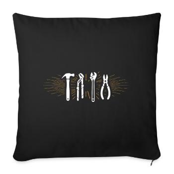 Craftsman - Sofa pillowcase 17,3'' x 17,3'' (45 x 45 cm) - black - Front