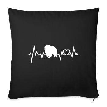 Chow Chow - Sofa pillowcase 17,3'' x 17,3'' (45 x 45 cm) - black - Front