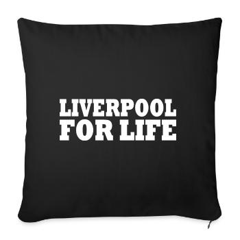 Liverpool - Sofa pillowcase 17,3'' x 17,3'' (45 x 45 cm) - black - Front