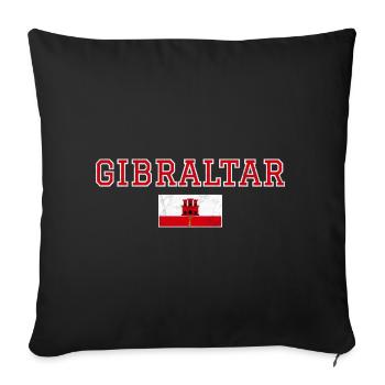 Gibraltar - Housse de coussin décorative 45 x 45 cm - noir - Devant