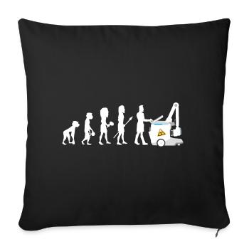 Humor Evolution Manip Mobile Radio Radiology - Sofa pillowcase 17,3'' x 17,3'' (45 x 45 cm) - black - Front