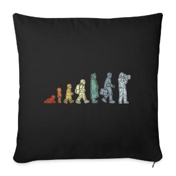 Baby zum Kameramann - Sofakissenbezug 45 x 45 cm - Schwarz - Vorne