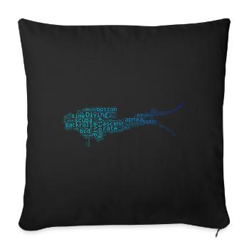 Scuba Diver Scuba Diver Hommes - Housse de coussin décorative 45 x 45 cm - noir - Devant