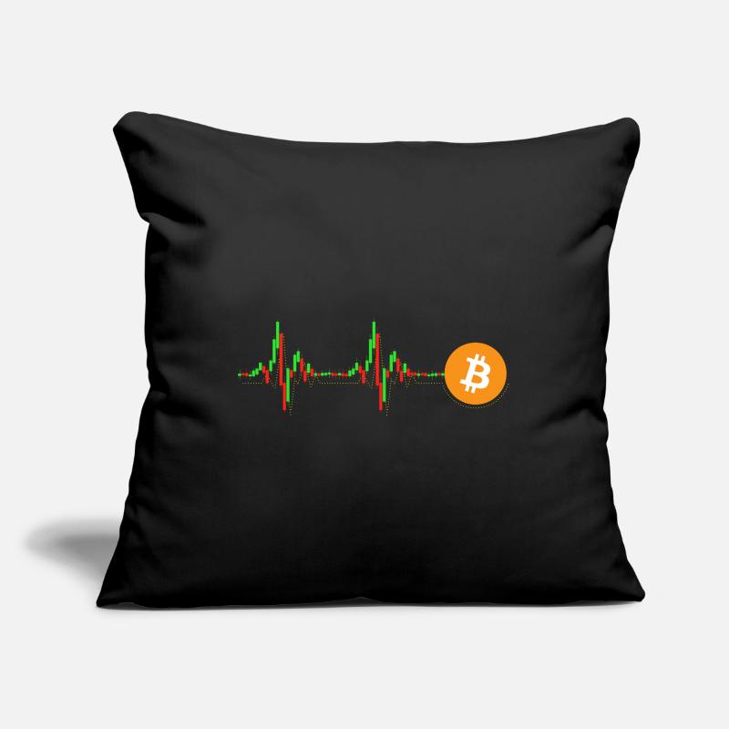 Bitcoin Chart Pattern Sofa pillowcase 17,3'' x 17,3'' (45 x 45 cm)