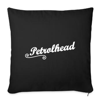 Petrol head - Sofa pillowcase 17,3'' x 17,3'' (45 x 45 cm) - black - Front