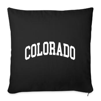 Colorado - Housse de coussin décorative 45 x 45 cm - noir - Devant