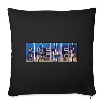 Bremen - Sofa pillowcase 17,3'' x 17,3'' (45 x 45 cm) - black - Front