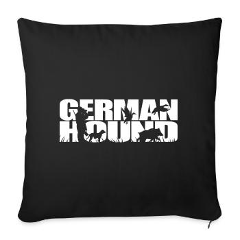 GERMAN HOUND Hunting Dogs Hunting Dog Wilsigns - Sofa pillowcase 17,3'' x 17,3'' (45 x 45 cm) - black - Front