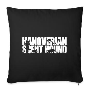 HANOVERIAN SCENT HOUND Hunting Dogs Hunting Dog Wilsigns - Sofa pillowcase 17,3'' x 17,3'' (45 x 45 cm) - black - Front