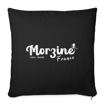 Morzine France mountain - Sofa pillowcase 17,3'' x 17,3'' (45 x 45 cm) - black - Front