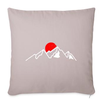 Crimson Summit Sunrise - Sofa pillowcase 17,3'' x 17,3'' (45 x 45 cm) - light taupe - Front