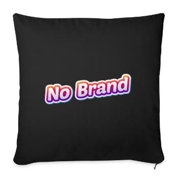 No Brand sticker style - Sofa pillowcase 17,3'' x 17,3'' (45 x 45 cm) - black - Front