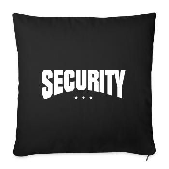 Security Sicherheitsdienst Party - Sofakissenbezug 45 x 45 cm - Schwarz - Vorne