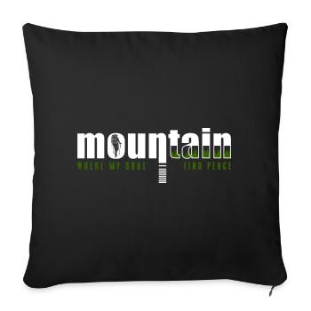 Alpinisme Sommet Hobby Alps - Housse de coussin décorative 45 x 45 cm - noir - Devant
