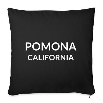 Pomona, Californie, États-Unis - Housse de coussin décorative 45 x 45 cm - noir - Devant