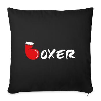 Boxer - Sofa pillowcase 17,3'' x 17,3'' (45 x 45 cm) - black - Front