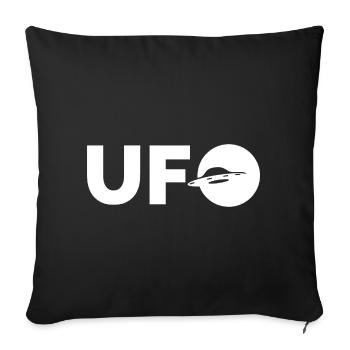 UFO - Sofa pillowcase 17,3'' x 17,3'' (45 x 45 cm) - black - Front