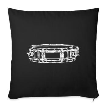 Churn - Sofa pillowcase 17,3'' x 17,3'' (45 x 45 cm) - black - Front