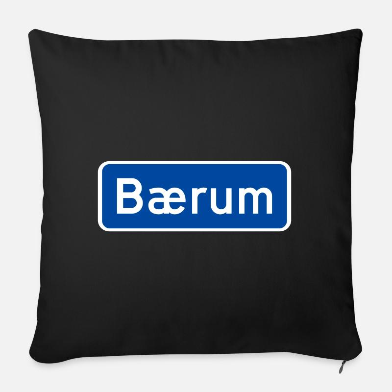 Baerum - Housse de coussin décorative 45 x 45 cm - noir