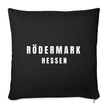Rödermark, Hesse - Sofa pillowcase 17,3'' x 17,3'' (45 x 45 cm) - black - Front