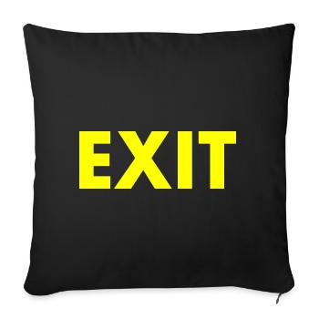 Exit - Sofakissenbezug 45 x 45 cm - Schwarz - Vorne