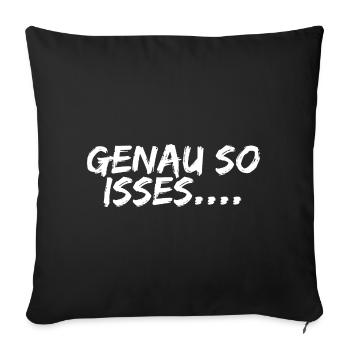 That's exactly what it looks like - Sofa pillowcase 17,3'' x 17,3'' (45 x 45 cm) - black - Front