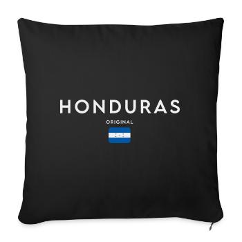 Flag of Honduras, Honduran pride - Sofa pillowcase 17,3'' x 17,3'' (45 x 45 cm) - black - Front