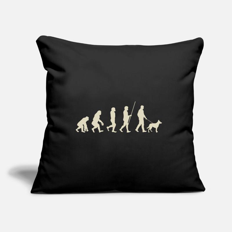 Illustration de l’évolution de l’humanité Housse de coussin décorative 45 x 45 cm