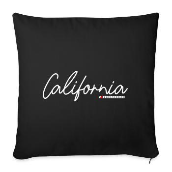California Sunset in Pastel Colors - Sofa pillowcase 17,3'' x 17,3'' (45 x 45 cm) - black - Front
