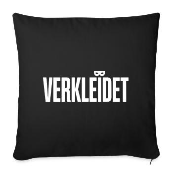 Disguised costume disguise carnival carnival - Sofa pillowcase 17,3'' x 17,3'' (45 x 45 cm) - black - Front