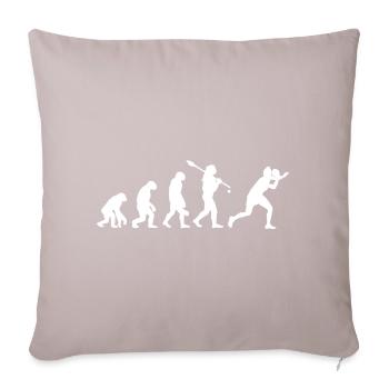 Évolution du design du ping-pong de tennis de table Man - Housse de coussin décorative 45 x 45 cm - taupe clair - Devant