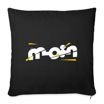Hello - Sofa pillowcase 17,3'' x 17,3'' (45 x 45 cm) - black - Front