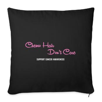 Cancer du poumon Cancer survivant du cancer Cancer Est une odeur - Housse de coussin décorative 45 x 45 cm - noir - Devant