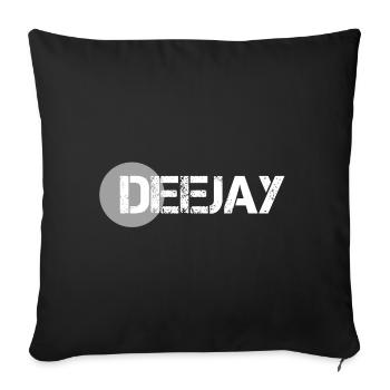 Deejay - Disc Jockey Edition - Sofa pillowcase 17,3'' x 17,3'' (45 x 45 cm) - black - Front
