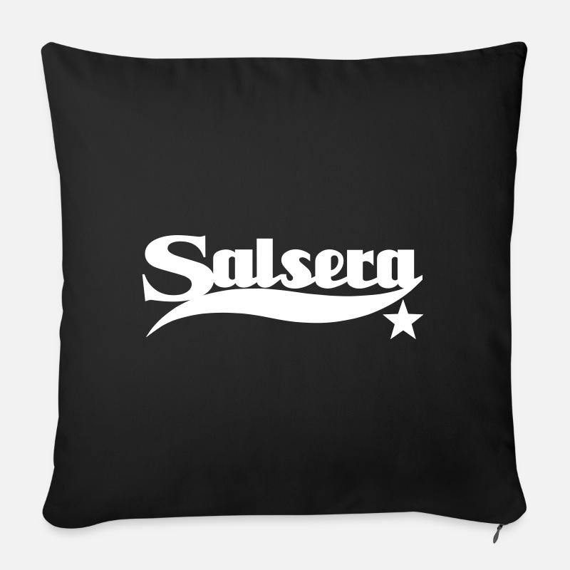 Salsera - Woman - Salsa Dancer - Salsa Dance Shirt - Sofakissenbezug 45 x 45 cm - Schwarz